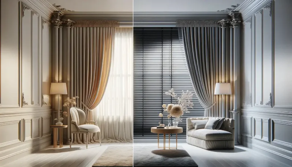 Cortinas ou persianas